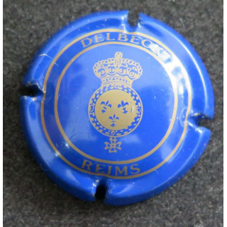 Capsule Muselet de bouteille de champagne DELBECK n° 12 Bleu