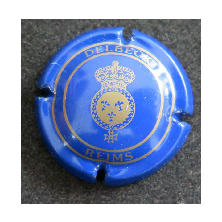 Capsule Muselet de bouteille de champagne DELBECK n° 12 Bleu