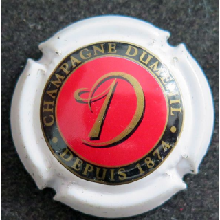 Capsule Muselet de bouteille de champagne DUMÉNIL n° 34 contour blanc