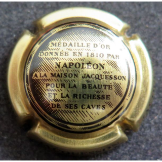 Capsule Muselet de bouteille de champagne JACQUESSON & Fils n° 24, Or portrait au verso