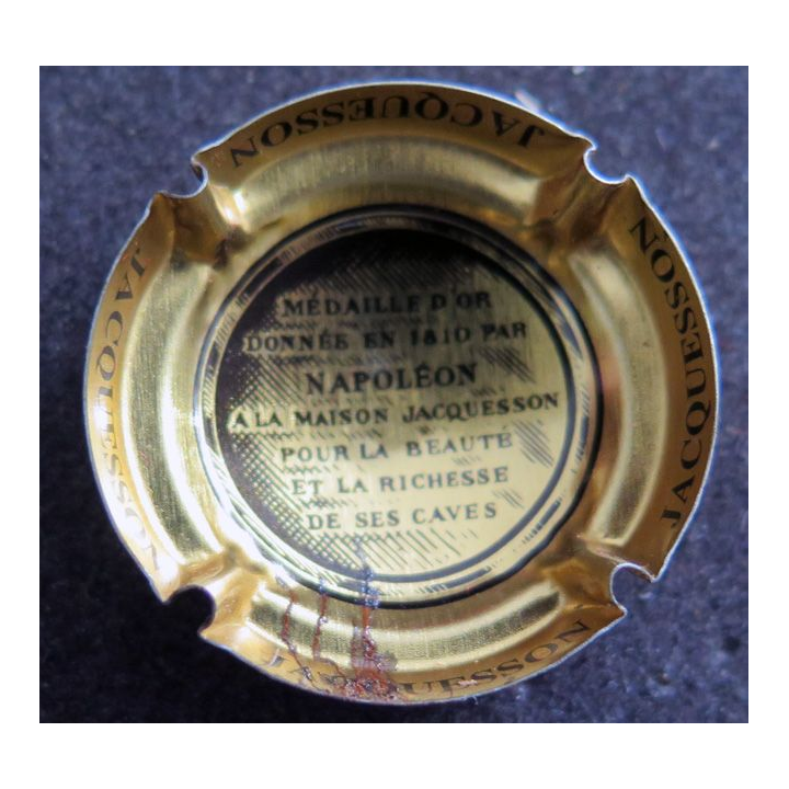 Capsule Muselet de bouteille de champagne JACQUESSON & Fils n° 24, Or portrait au verso