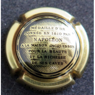Capsule Muselet de bouteille de champagne JACQUESSON & Fils n° 24a Or clair portrait au verso