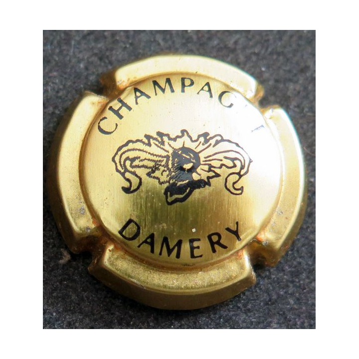 Capsule Muselet de bouteille de champagne LENOBLE n° 3 Or et noir
