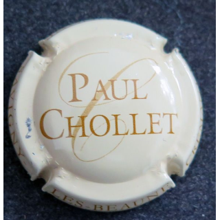 Capsule muselet de crémant de Bourgogne CHOLLET Paul n° 1 Crème et marron clair