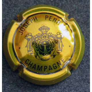 Capsule Muselet de bouteille de champagne PERRIER Joseph n° 59 Or et noir