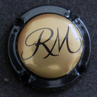 Capsule Muselet de bouteille de champagne MANCEAUX Roger n° 14c Or contour noir