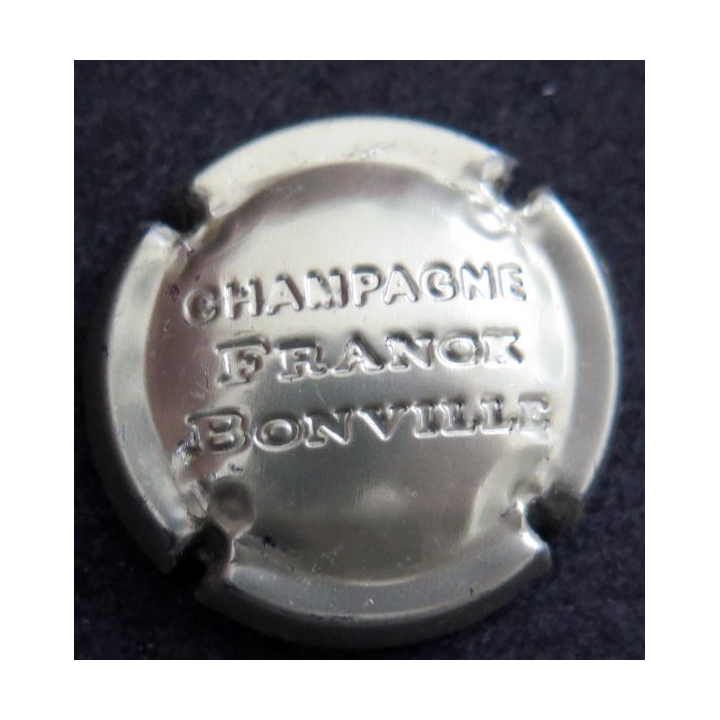 Capsule Muselet de bouteille de champagne BONVILLE Franck n° 24d Estampée or pâle