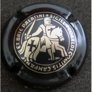 Capsule Muselet de bouteille de champagne TAITTINGER n° 116k Jéroboam noir mat et or