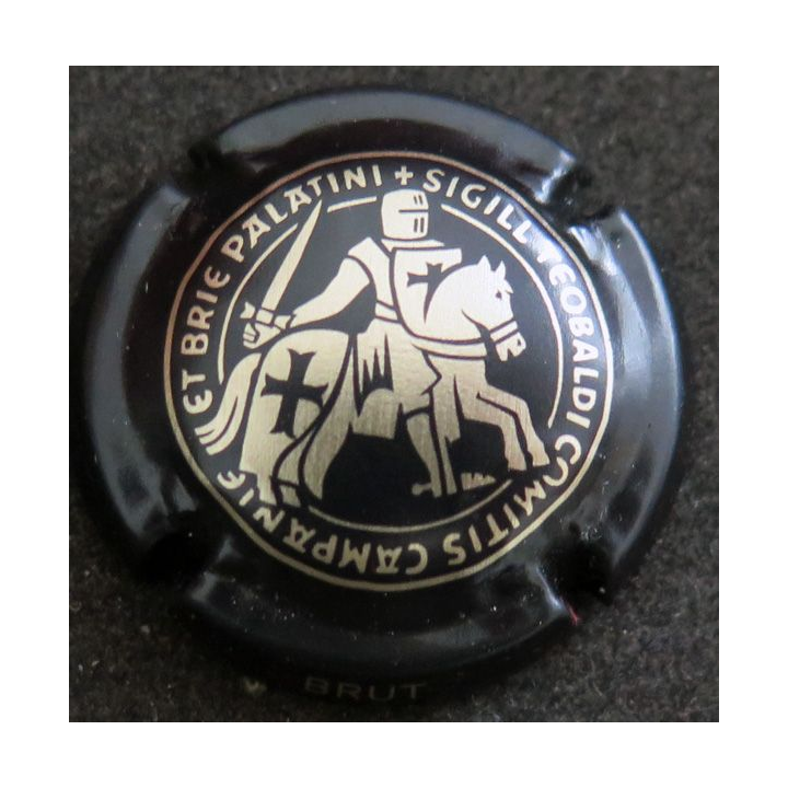 Capsule Muselet de bouteille de champagne TAITTINGER n° 116k Jéroboam noir mat et or