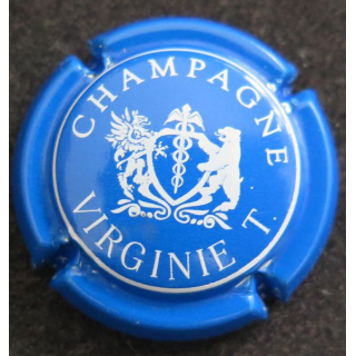 Capsule Muselet de bouteille de champagne VIRGINIE T n° 11a bleu et blanc