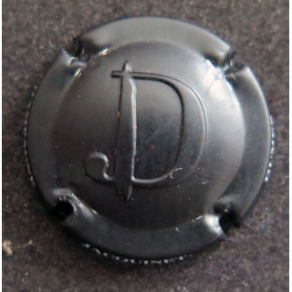 Capsule Muselet de bouteille de champagne JACQUINET-DUMEZ n° 17 estampée noir