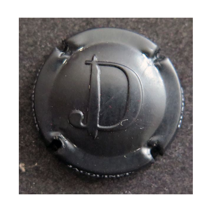Capsule Muselet de bouteille de champagne JACQUINET-DUMEZ n° 17 estampée noir