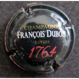 Capsule Muselet de bouteille de champagne DUBOIS François n° 3 Noir (1764)
