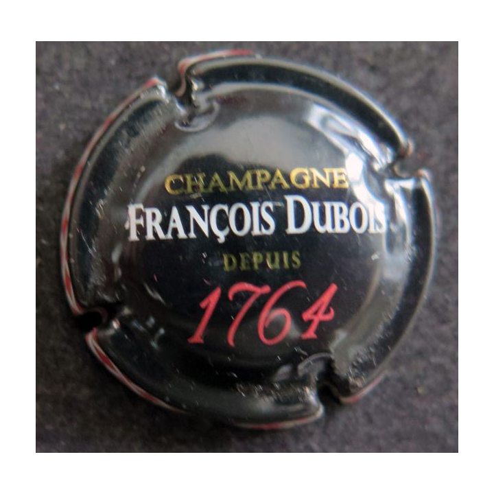 Capsule Muselet de bouteille de champagne DUBOIS François n° 3 Noir (1764)