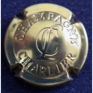 Capsule Muselet de bouteille de champagne CHARLIER n° 16 estampée or