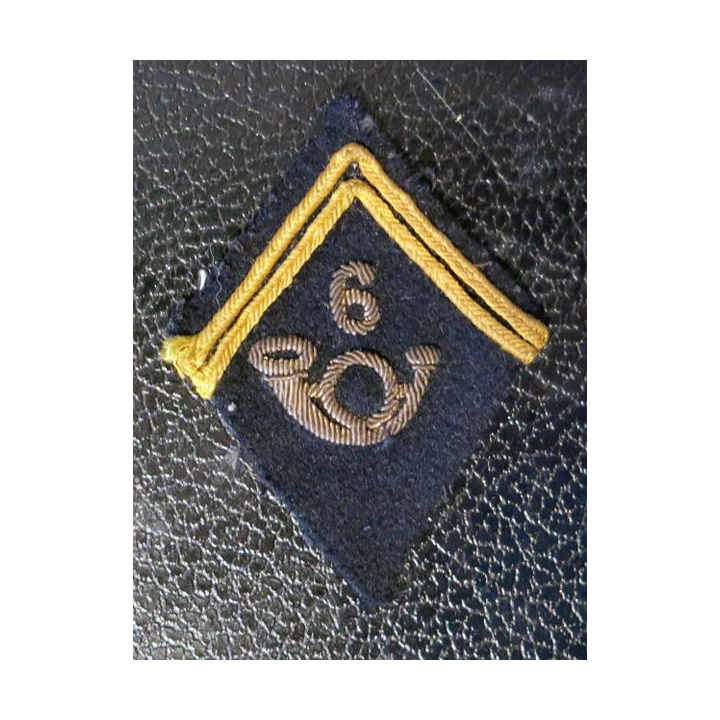 LOSANGE DE BRAS MODÈLE 45 : modèle officier du 6° Bataillon de chasseurs alpins en canetille