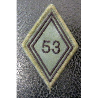 LOSANGE DE BRAS MODÈLE 45 :  Ecusson basse visibilité 53° régiment de Transmissions