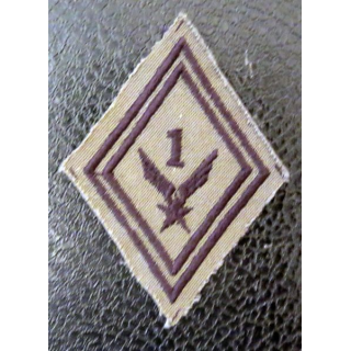 LOSANGE DE BRAS MODÈLE 45 :  Ecusson basse visibilité 1° régiment d'hélicoptères de combat ALAT