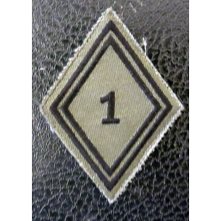 LOSANGE DE BRAS MODÈLE 45 :  Ecusson basse visibilité 1° régiment de hussards parachutistes RHP