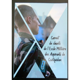 Livre de carnet de chants de l'Ecole Militaire des Aspirants de Coëtquidan 190 pages NEUF
