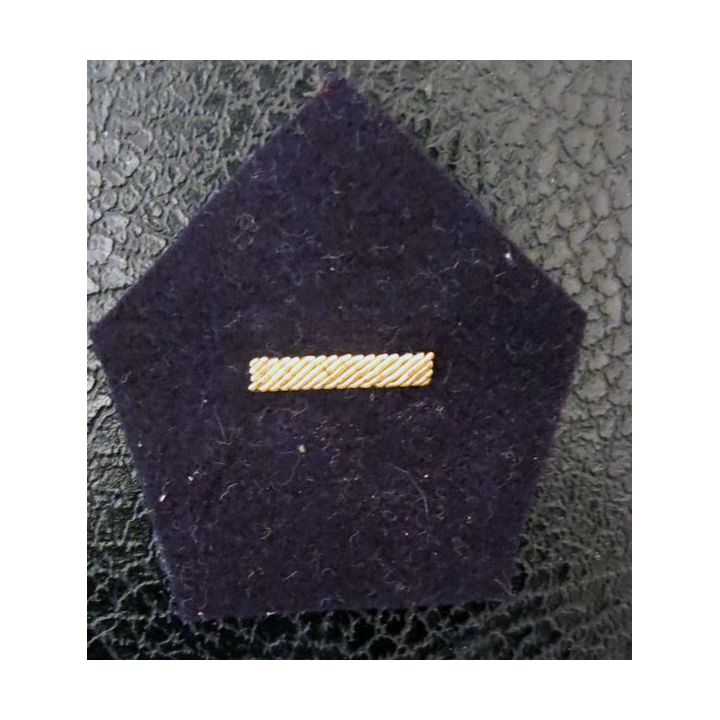 LOSANGE DE BRAS MODÈLE 45 : Personnel féminin de l'armée de terre (PFAT) de 3° classe canetille or