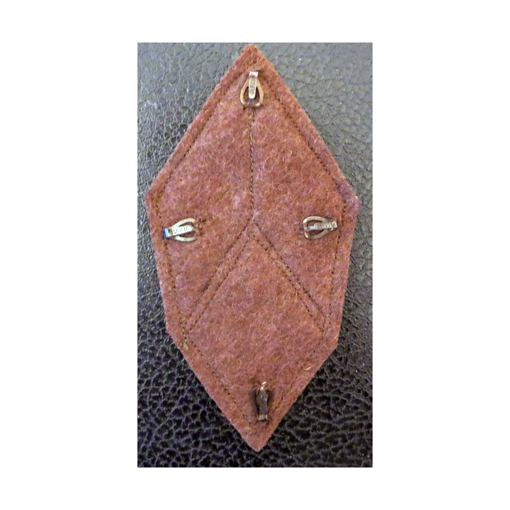 LOSANGE DE BRAS MODÈLE 45 : Sergent major du 41° régiment de transmissions 1946 - 1958 Maroc