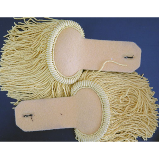 Paire d'épaulettes de tradition des Troupes de marine en fil jaune