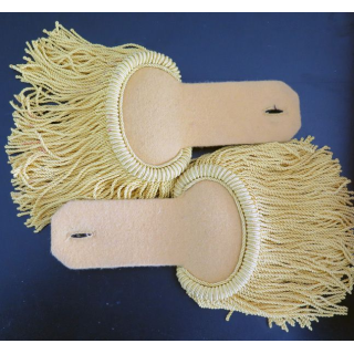 Paire d'épaulettes de tradition des Troupes de marine en fil jaune