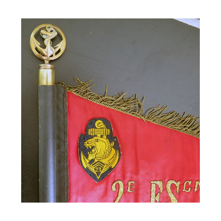 23° BIMA : Fanion de la 3° section du 2° escadron du 23° bataillon d'infanterie de marine magnifique