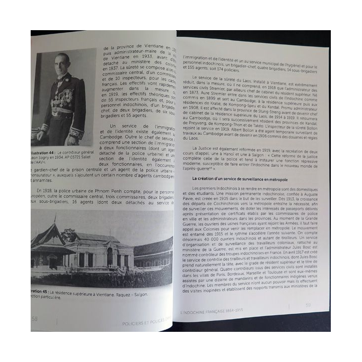 Policiers et polices dans l'Indochine Française 1864-1955 de Jean-Paul Faivre