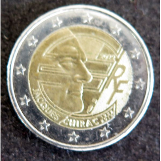 FRANCE : Pièce de 2 euros jacques Chirac 1932-2019 année 2022