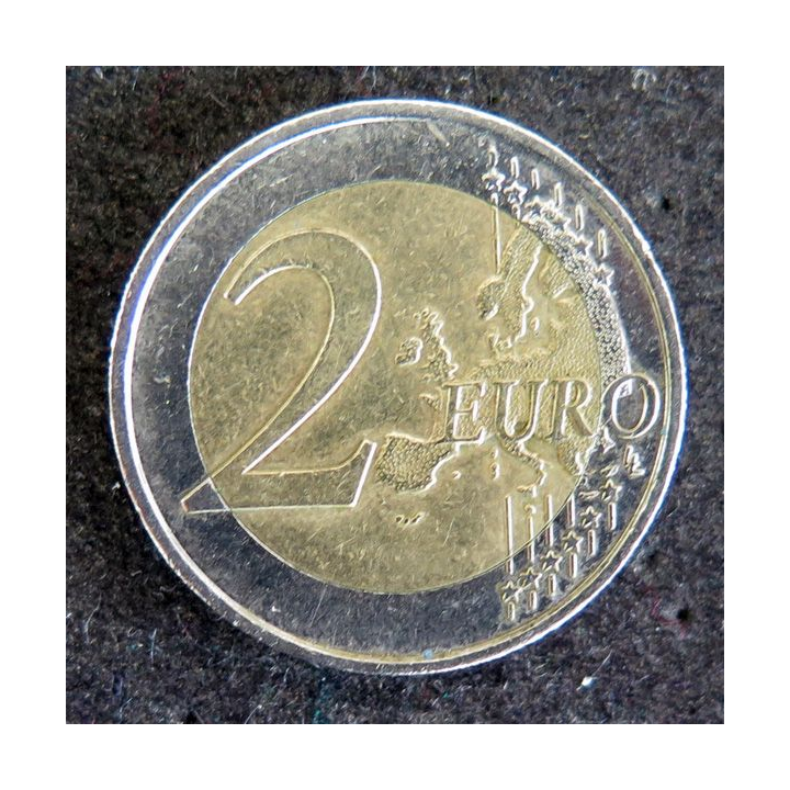 FRANCE : Pièce de 2 euros Le Bleu de France Fleur de mémoire et de solidarité 1918-2018