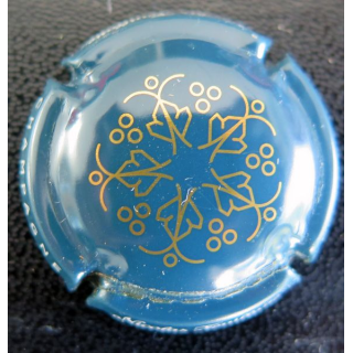 Capsule Muselet de bouteille de champagne Nicolas FEUILLATTE n° 60d bleu et or