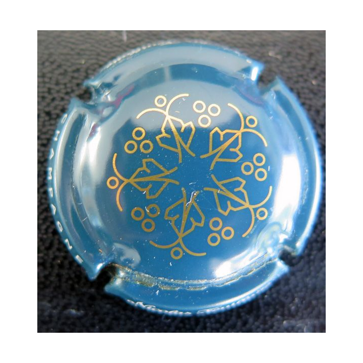 Capsule Muselet de bouteille de champagne Nicolas FEUILLATTE n° 60d bleu et or