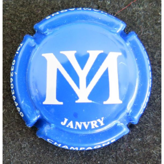Capsule Muselet de bouteille de champagne MASSON Yves n° 6h bleu et blanc
