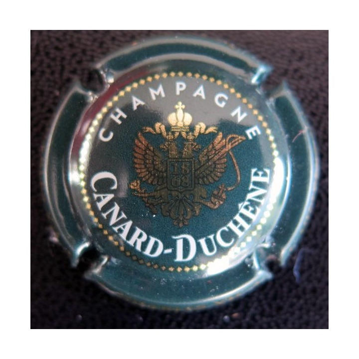 Capsule Muselet de bouteille de champagne CANARD-DUCHENE n° 79 Charles VII Vert foncé