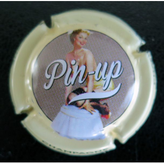 Capsule Muselet de bouteille de champagne GENERIQUE n° 1073d centre gris Pin Up