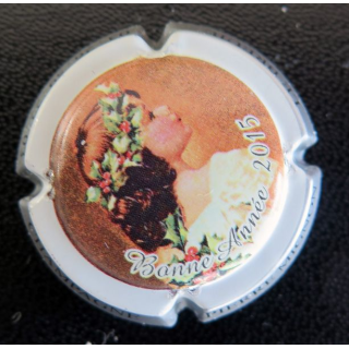 Capsule Muselet de bouteille de champagne MIGNON Pierre n° 117b contour argent