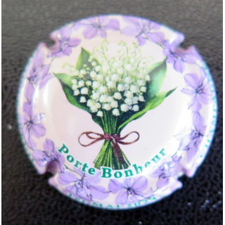 Capsule Muselet de bouteille de champagne MIGNON Pierre n° 292c 1° mai 2024 fond rose pâle