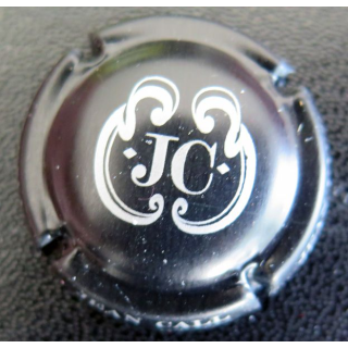 Capsule Muselet de bouteille de champagne MIGNON Pierre n° S91a noir et argent Jean Call