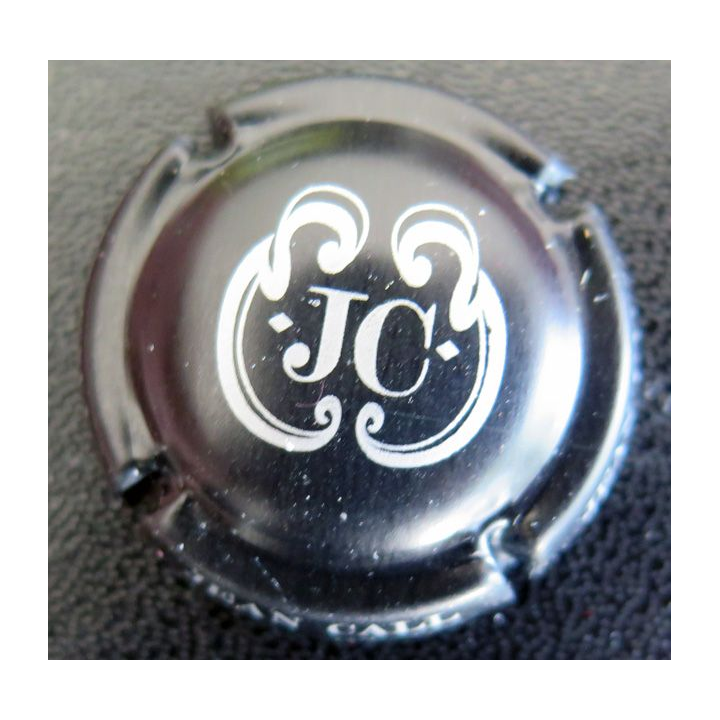 Capsule Muselet de bouteille de champagne MIGNON Pierre n° S91a noir et argent Jean Call
