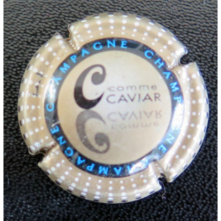 Capsule Muselet de bouteille de champagne GENERIQUE n° 799i C Caviar, verso or