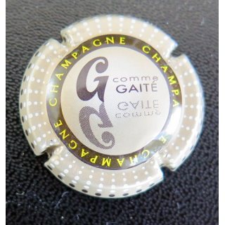  Muselet de bouteille de champagne GENERIQUE n° 799o G Gaité, verso or