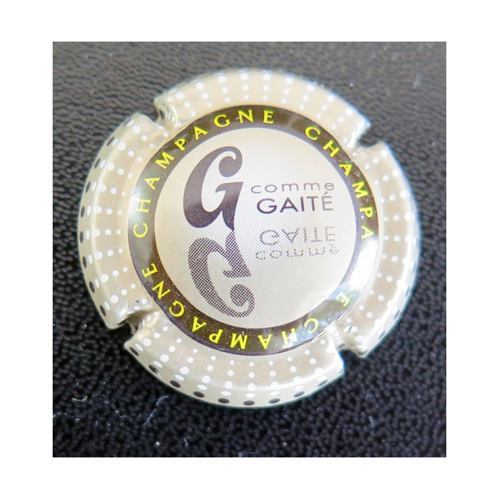  Muselet de bouteille de champagne GENERIQUE n° 799o G Gaité, verso or