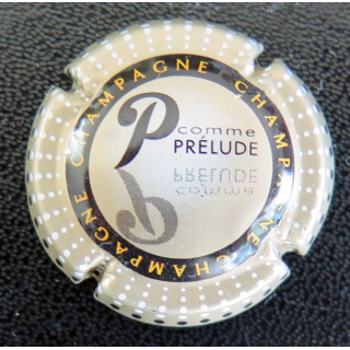 Capsule Muselet de bouteille de champagne GENERIQUE n° 799m P Prélude, verso or