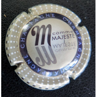 Capsule Muselet de bouteille de champagne GENERIQUE n° 799l M Majesté verso 