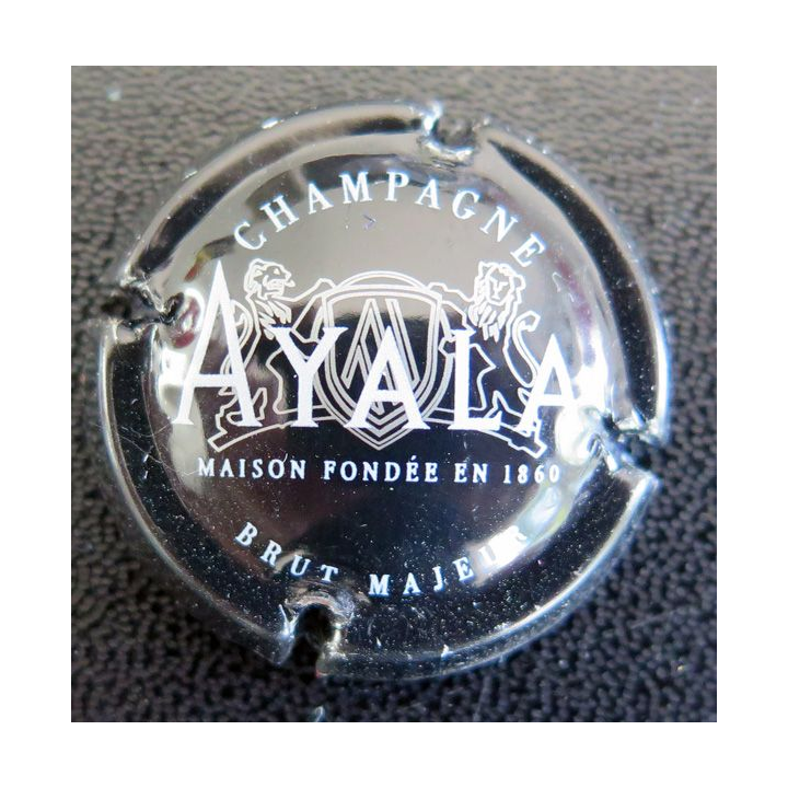 Capsule Muselet de bouteille de champagne AYALA n° 37 noir Brut majeur