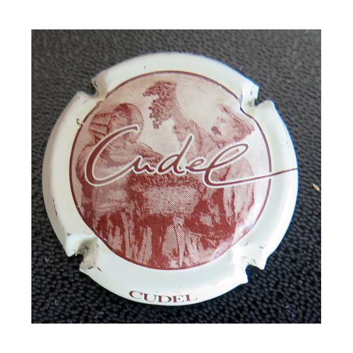 Capsule Muselet de bouteille de champagne CUDEL Robert n° 4 Marron foncé