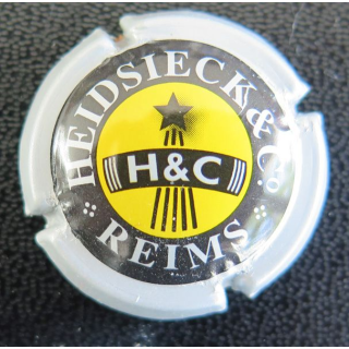 Capsule Muselet de bouteille de champagne HEIDSIECK & Cie n° 64 quart contour gris pâle