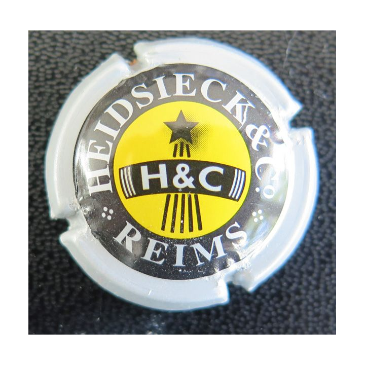 Capsule Muselet de bouteille de champagne HEIDSIECK & Cie n° 64 quart contour gris pâle